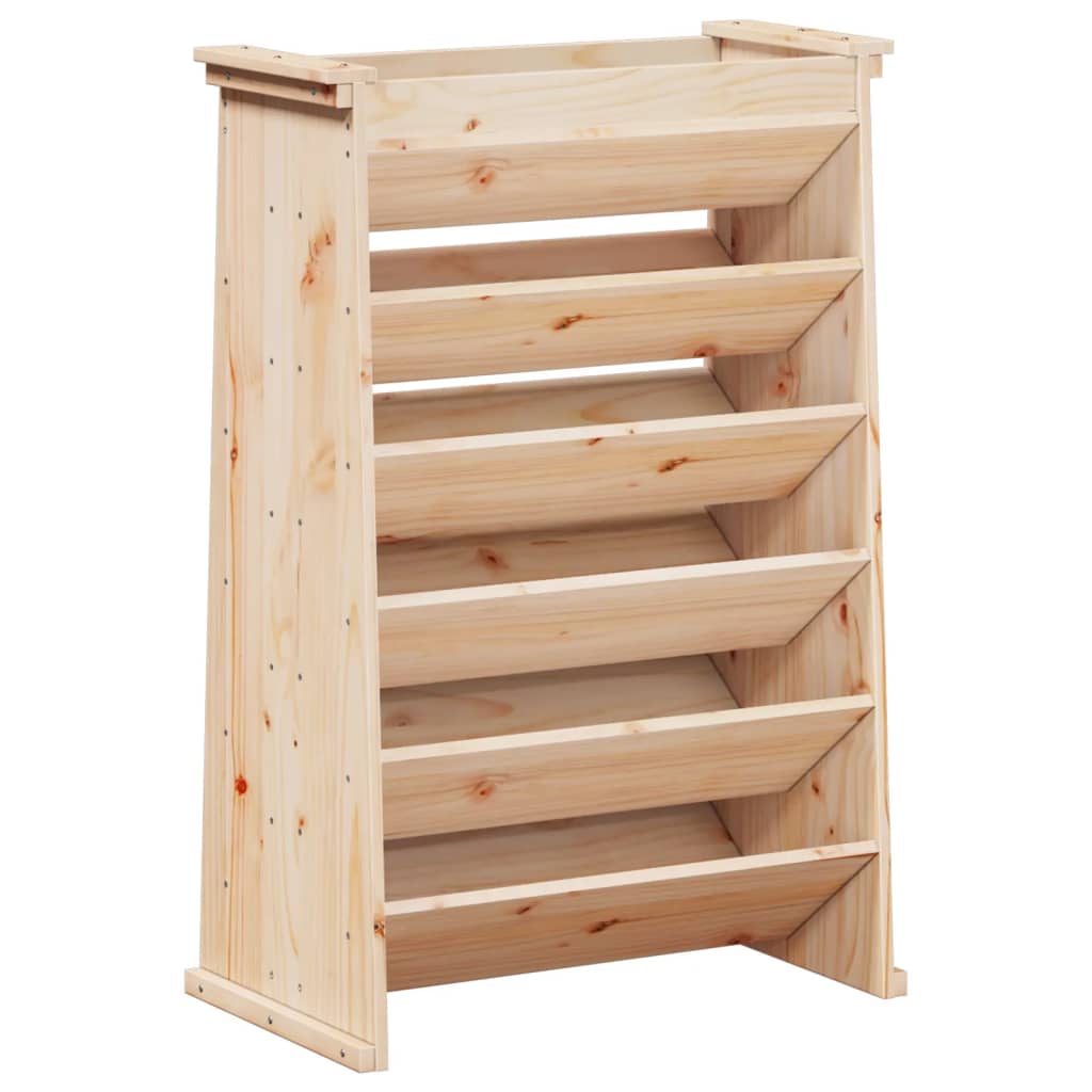 Vidaxx Kräuterbehälter 6-lagig 69x40x101,5 cm massives Kiefernholz