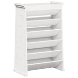 Vidaxx Kräuterbehälter 6-lagig 69x40x101,5 cm massives Kiefernholz weiß