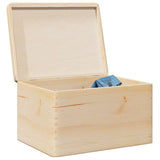 VidaXL Holzkiste mit Deckel 40x30x23 cm massives Kiefernholz