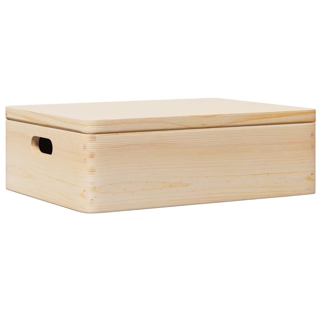 Vidaxx Holzkiste mit Deckelgriffen 40x30x13cm massives Kiefernholz