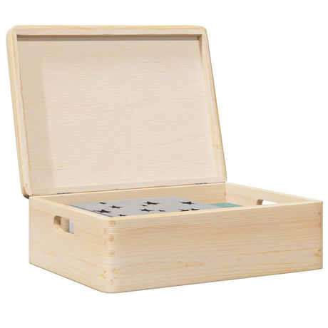 Vidaxx Holzkiste mit Deckelgriffen 40x30x13cm massives Kiefernholz