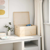 Vidaxx Holzkiste mit Deckelgriffen 40x30x23cm massives Kiefernholz