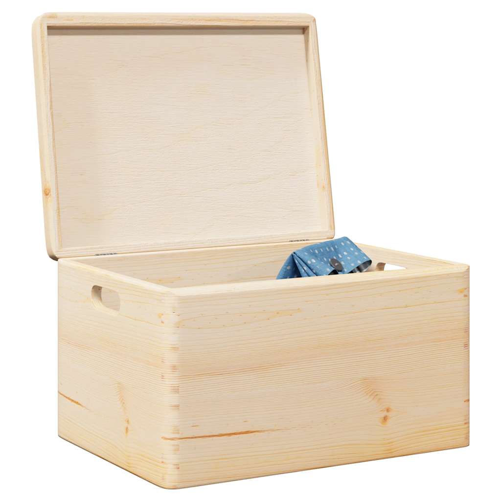 Vidaxx Holzkiste mit Deckelgriffen 40x30x23cm massives Kiefernholz