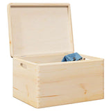 Vidaxx Holzkiste mit Deckelgriffen 40x30x23cm massives Kiefernholz