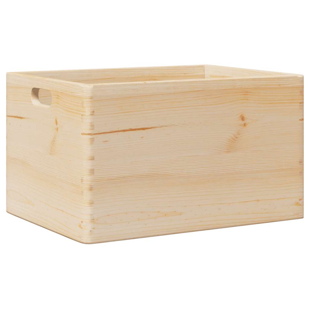 Vidaxx Holzkiste mit Griffen 40x30x23 cm massives Kiefernholz