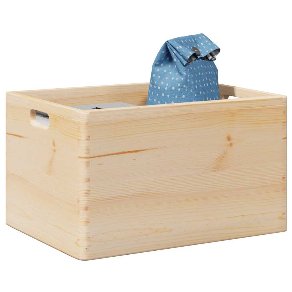 Vidaxx Holzkiste mit Griffen 40x30x23 cm massives Kiefernholz