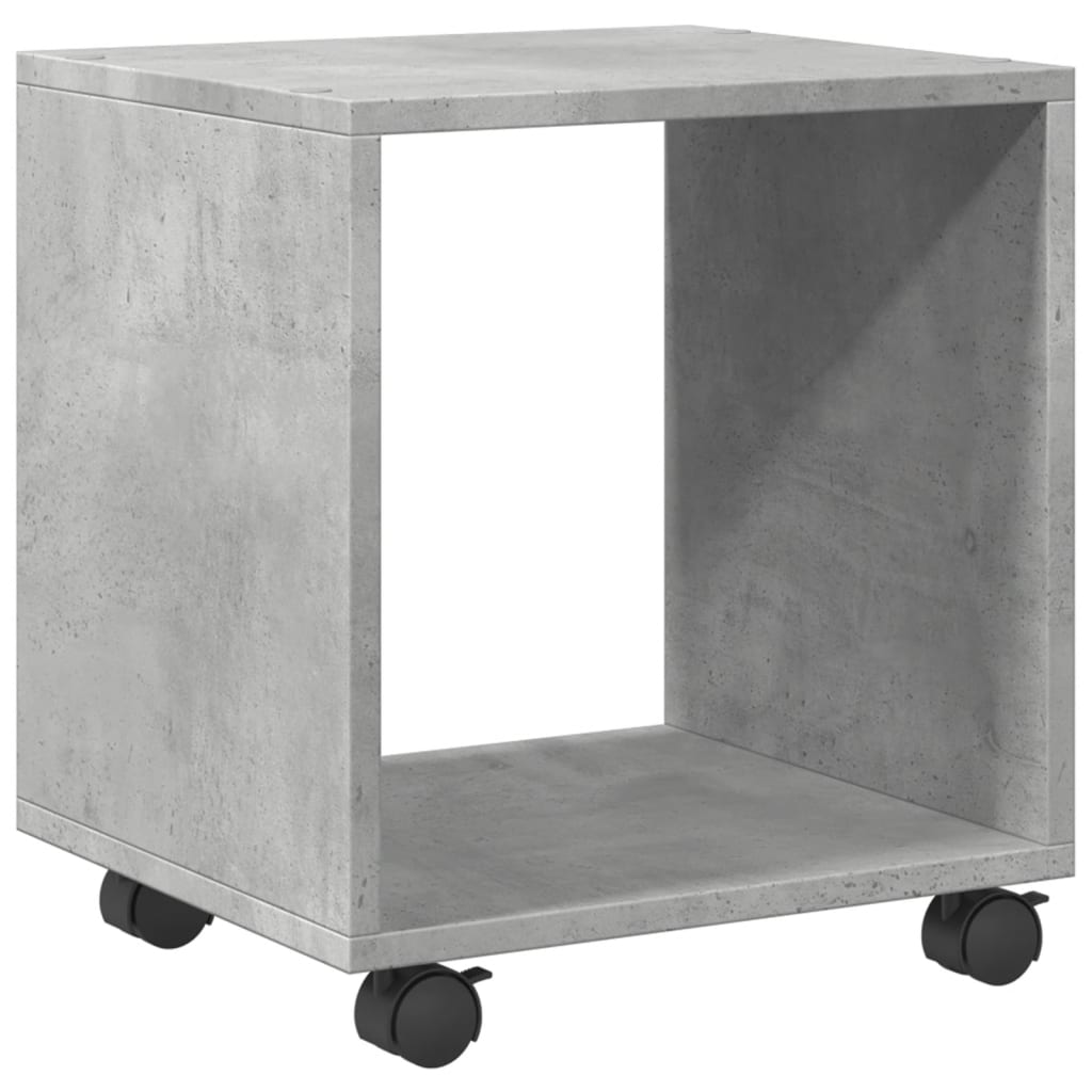 Vidaxl rolkast 37x33x42,5 cm bewerkt hout betongrijs