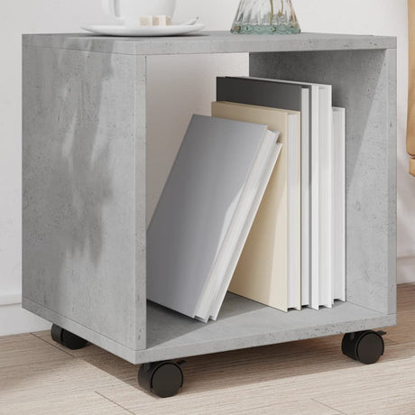 Vidaxl rolkast 37x33x42,5 cm bewerkt hout betongrijs