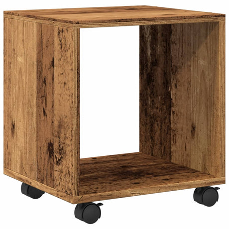 Vidaxl rolkast 37x33x42,5 cm bewerkt hout oud houtkleurig