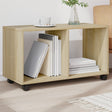 Vidaxl rolkast 72x33x42,5 cm bewerkt hout sonoma eikenkleurig
