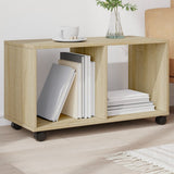 Vidaxl rolkast 72x33x42,5 cm bewerkt hout sonoma eikenkleurig