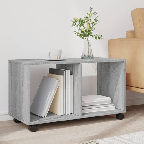 Vidaxl rolkast 72x33x42,5 cm bewerkt hout grijs sonoma eikenkleurig