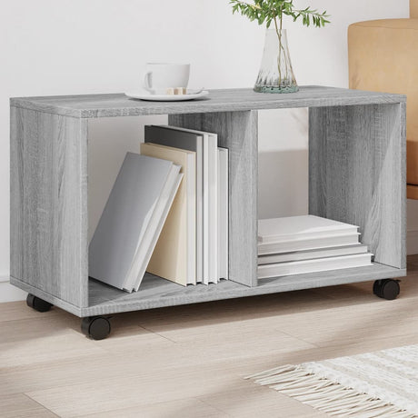 Vidaxl rolkast 72x33x42,5 cm bewerkt hout grijs sonoma eikenkleurig