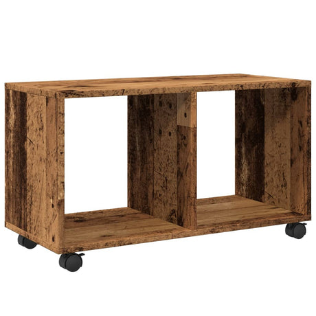 Vidaxl rolkast 72x33x42,5 cm bewerkt hout oud houtkleurig