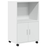 Vidaxl rolkast 55x40x91 cm bewerkt hout wit