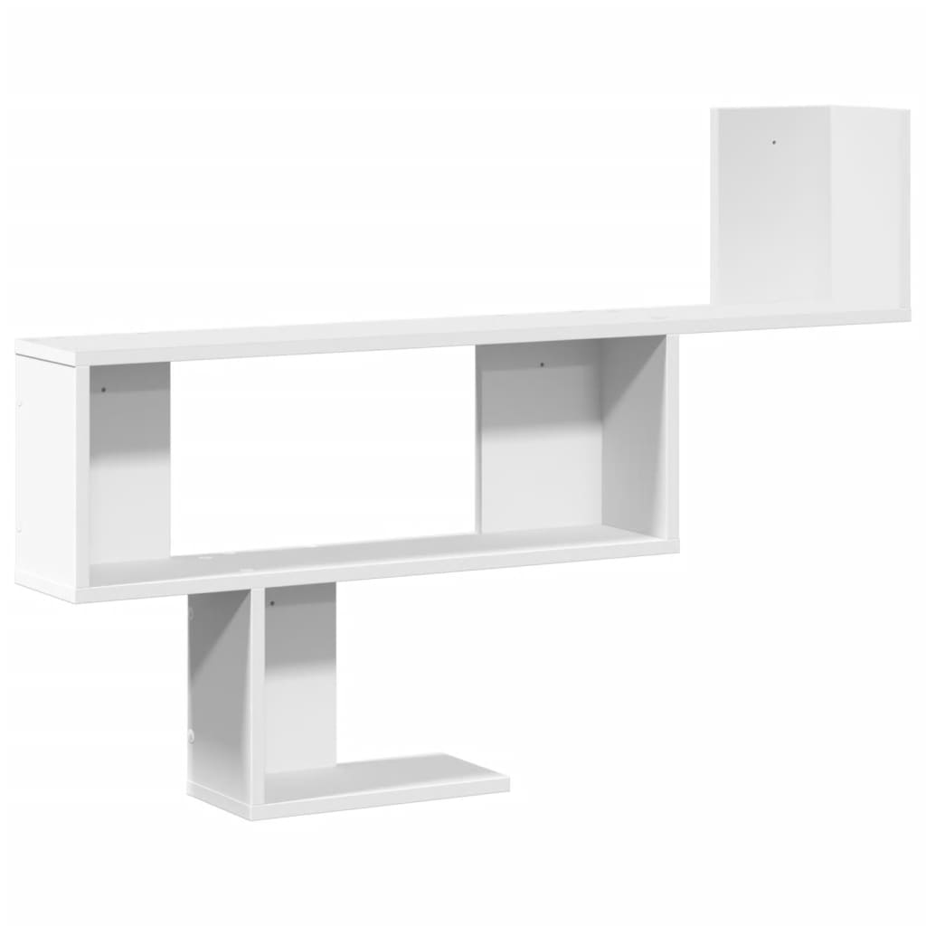 Vidaxl wandschap 100x15x70 cm bewerkt hout wit