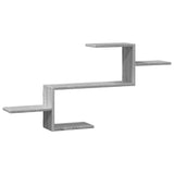 Vidaxl wandschap 104x15x49 cm bewerkt hout grijs sonoma eikenkleurig