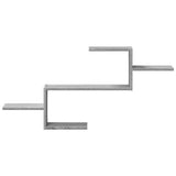 Vidaxl wandschap 104x15x49 cm bewerkt hout grijs sonoma eikenkleurig