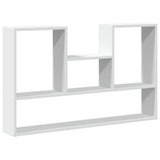 Vidaxl wandplank wit 99x15x60 cm bewerkt hout