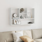 Vidaxl wandplank wit 99x15x60 cm bewerkt hout