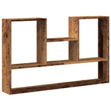 Vidaxl wandschap 99x15x60 cm bewerkt hout oud houtkleurig