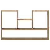Vidaxl wandschap 99x15x60 cm bewerkt hout artisanaal eikenkleurig