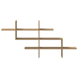 Vidaxl wandschap 124,5x18x60,5 cm bewerkt hout artisanaal eikenkleurig