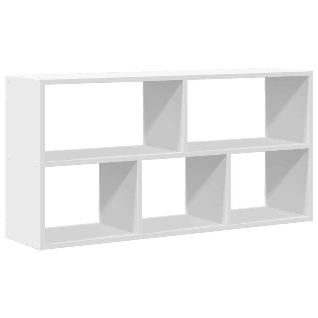 Vidaxl wandschap 100x25x50 cm bewerkt hout wit