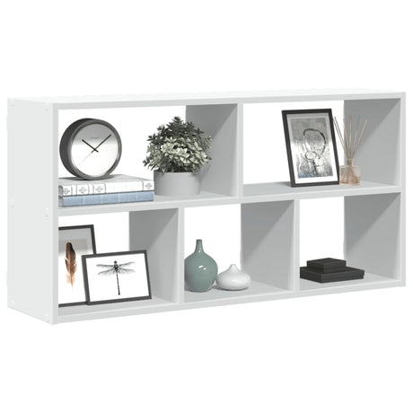 Vidaxl wandschap 100x25x50 cm bewerkt hout wit