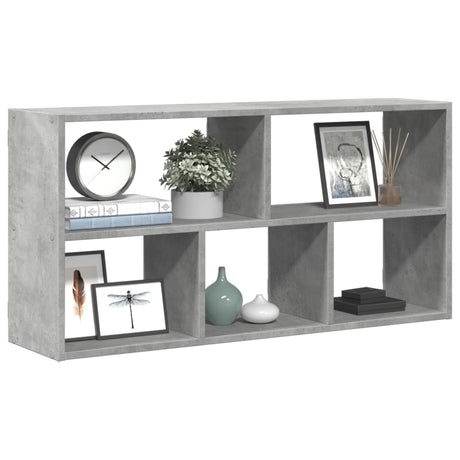 Vidaxl wandschap 100x25x50 cm bewerkt hout betongrijs