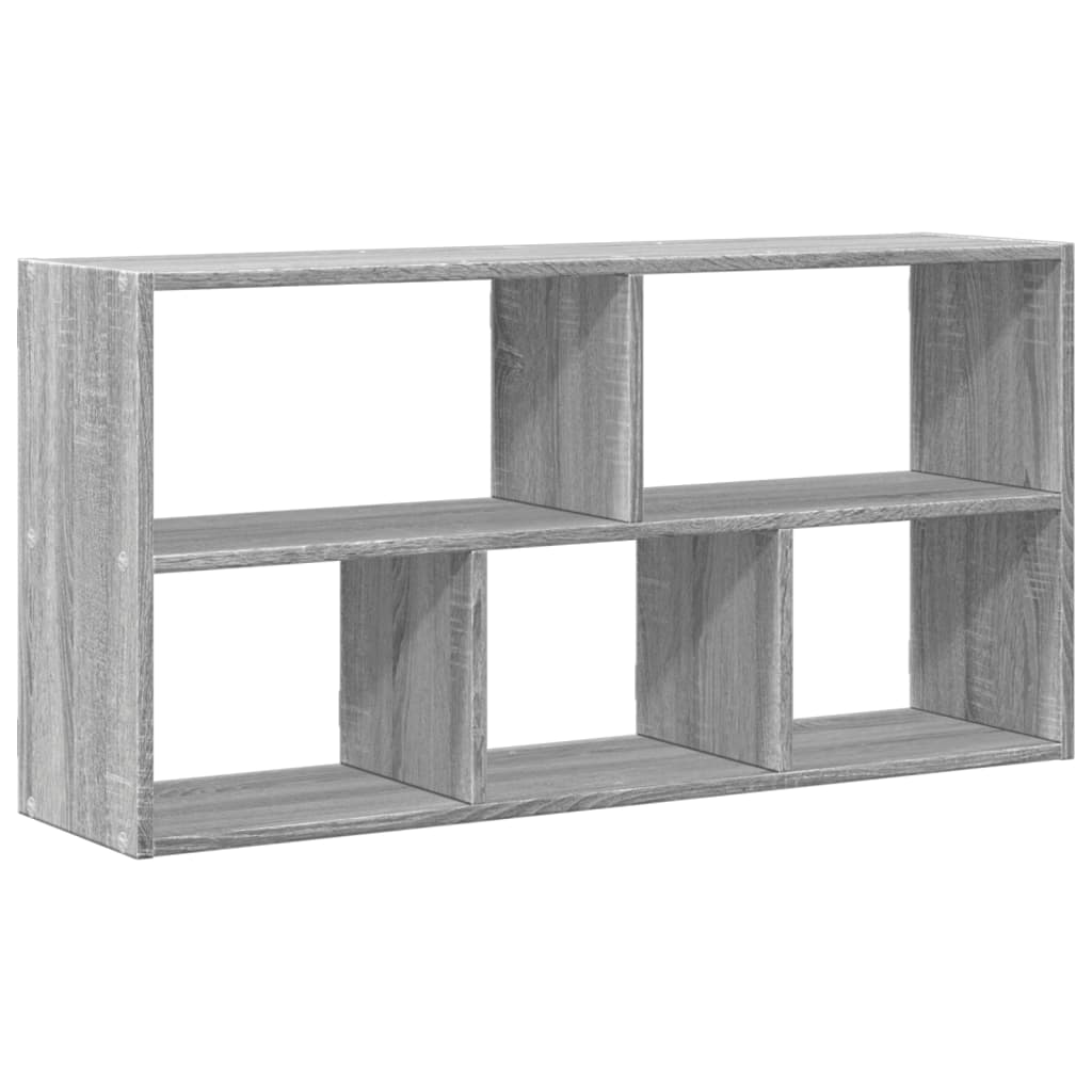Vidaxl wandschap 100x25x50 cm bewerkt hout grijs sonoma eikenkleurig