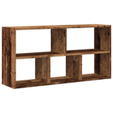 Vidaxl wandschap 100x25x50 cm bewerkt hout oud houtkleurig