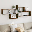 Vidaxl wandschap 167,5x18x68 cm bewerkt hout gerookt eikenkleurig