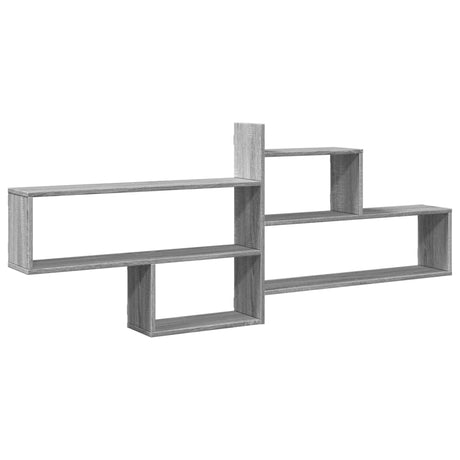 Vidaxl wandschap 167,5x18x68 cm bewerkt hout grijs sonoma eikenkleurig