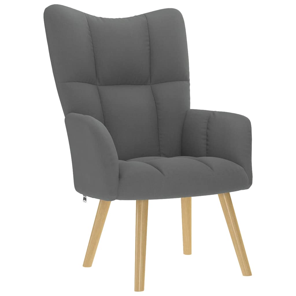 Vidaxl relaxstoel stof donkergrijs