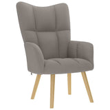 Vidaxl relaxstoel stof taupe