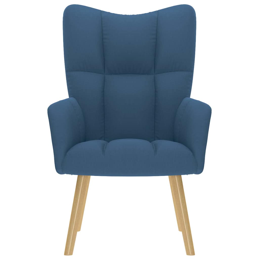 Vidaxl relaxstoel stof blauw