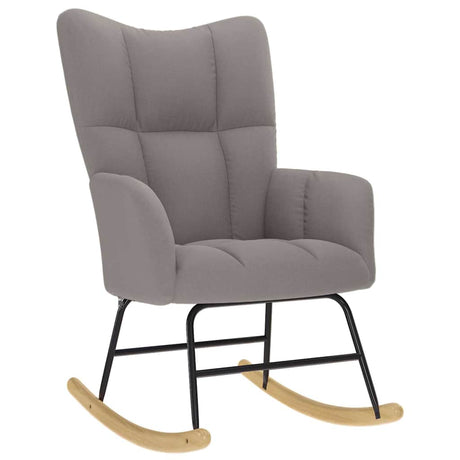 Vidaxl schommelstoel stof taupe