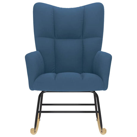 Vidaxl schommelstoel stof blauw