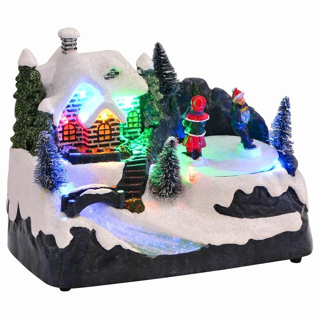 Vidaxl kerst tafelopstelling multikleur 16 x 11,5 x 13 cm kunststof