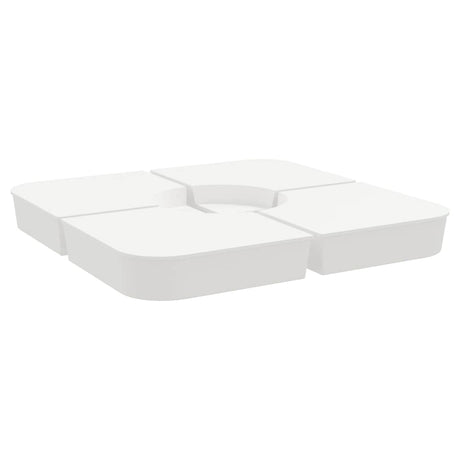 VidaXL 4-teiliges Set Sonnenschirmfüße für Kreuzfuß-Sonnenschirm 100 kg PP