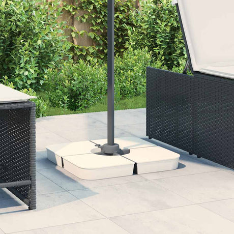 VidaXL 4-teiliges Set Sonnenschirmfüße für Kreuzfuß-Sonnenschirm 100 kg PP