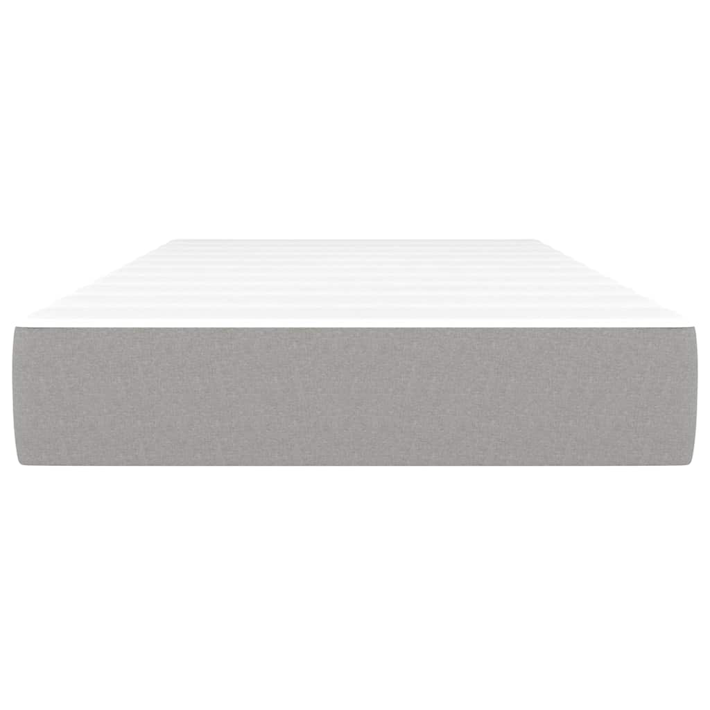 Vidaxl pocketveringmatras voor kinderen medium 80x160 cm stof lichtgrijs