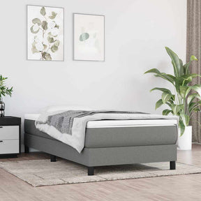 Vidaxl pocketveringmatras voor kinderen medium 80x160 cm stof donkergrijs