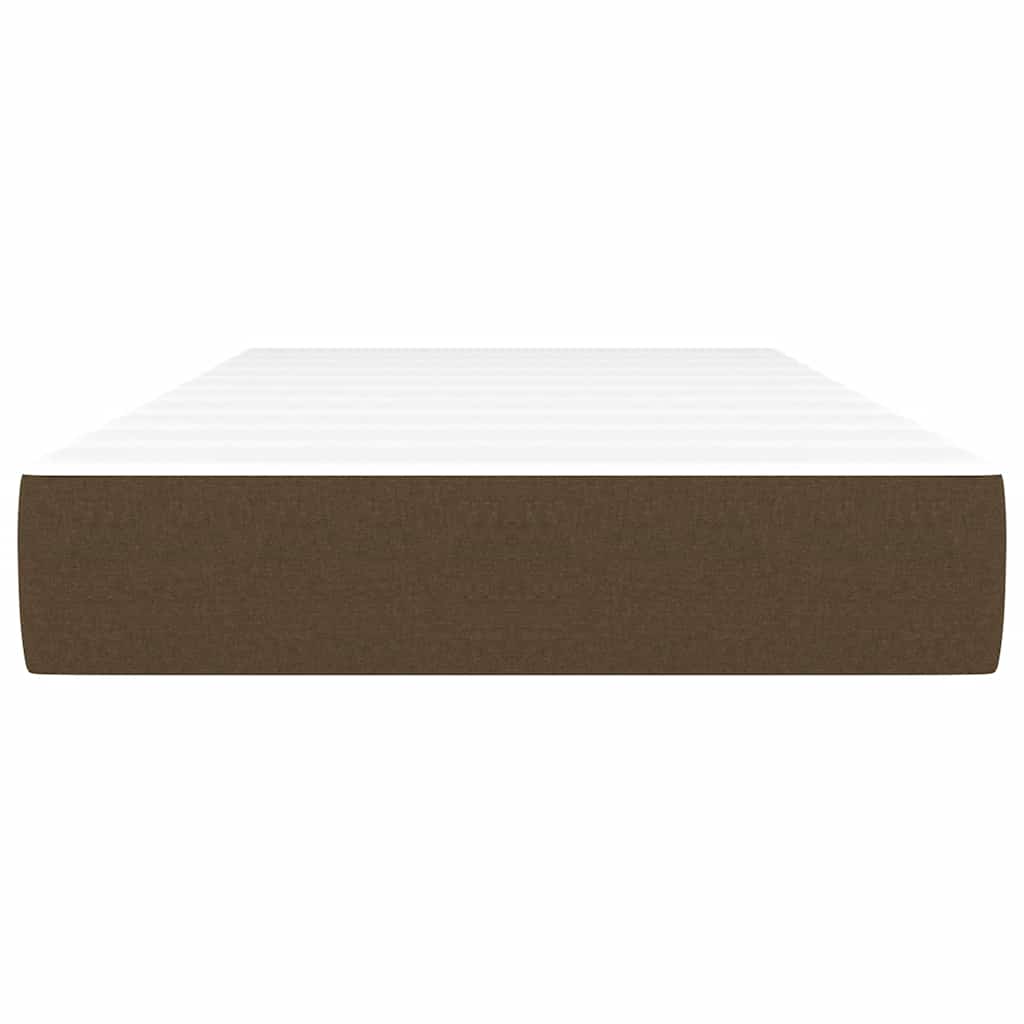 Vidaxl pocketveringmatras voor kinderen medium 80x160 cm stof donkerbruin
