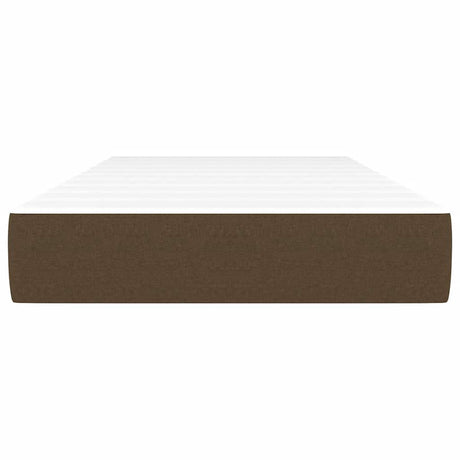 Vidaxl pocketveringmatras voor kinderen medium 80x160 cm stof donkerbruin