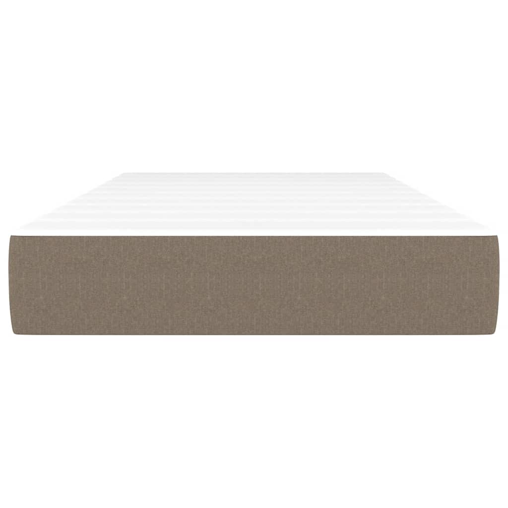 Vidaxl pocketveringmatras voor kinderen medium 80x160 cm stof taupe