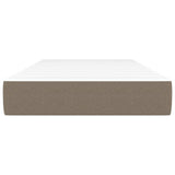 Vidaxl pocketveringmatras voor kinderen medium 80x160 cm stof taupe