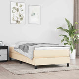 Vidaxl pocketveringmatras voor kinderen medium 80x160 cm stof crèmekleurig
