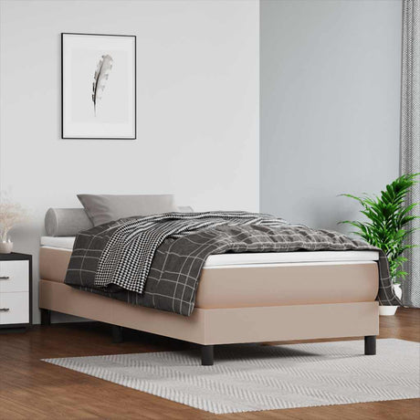 Vidaxl pocketveringmatras voor kinderen medium 80x160 cm cappuccino
